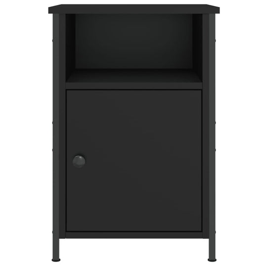 Bedside Cabinets 2 pcs Black 40x42x60 cm Engineered Wood