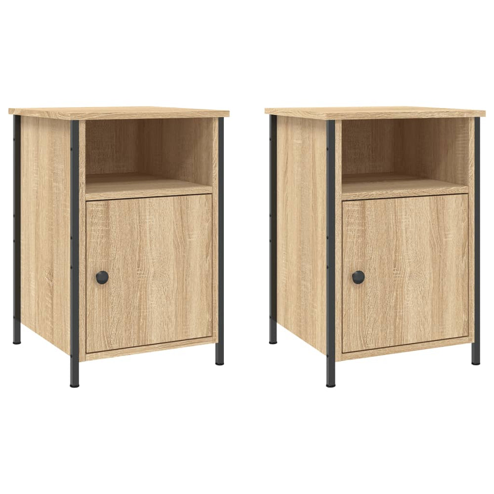 Bedside Cabinets 2 pcs Sonoma Oak 40x42x60 cm Engineered Wood