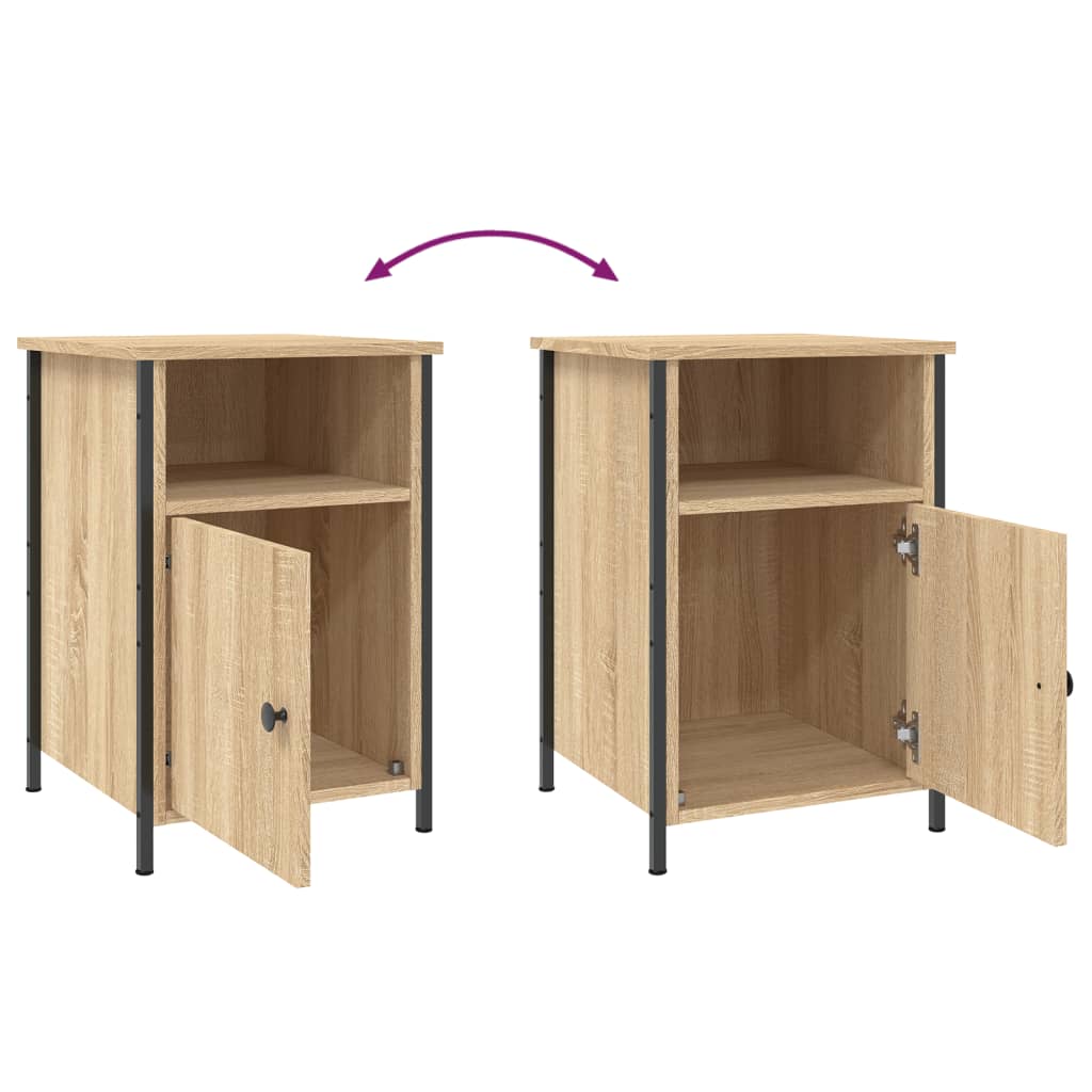 Bedside Cabinets 2 pcs Sonoma Oak 40x42x60 cm Engineered Wood