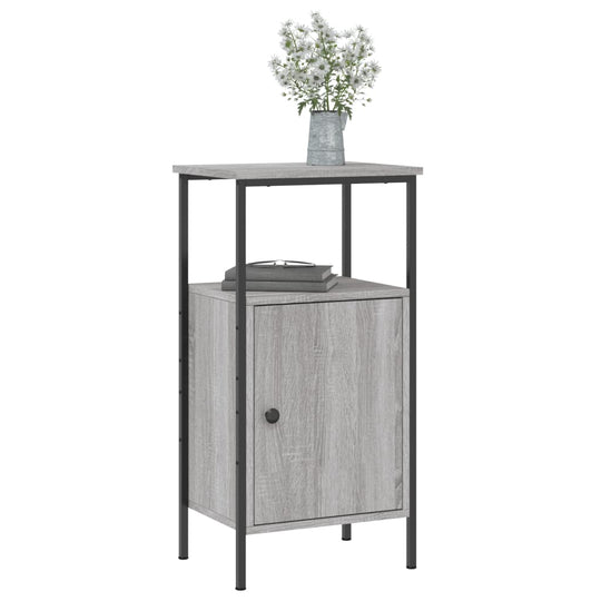 Bedside Cabinets 2 pcs Grey Sonoma 41x31x80 cm Engineered Wood