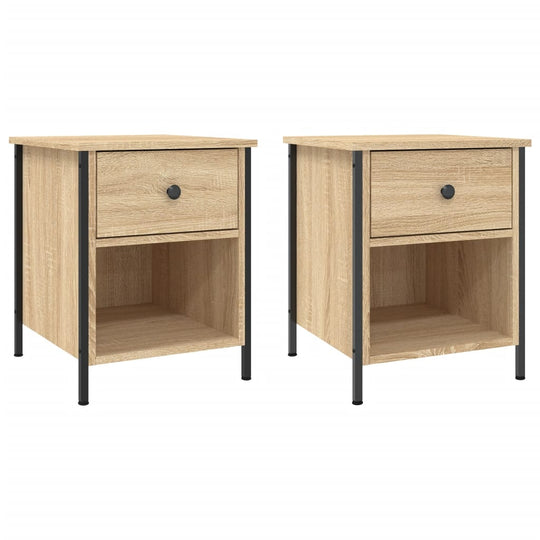 Bedside Cabinets 2 pcs Sonoma Oak 40x42x50 cm Engineered Wood