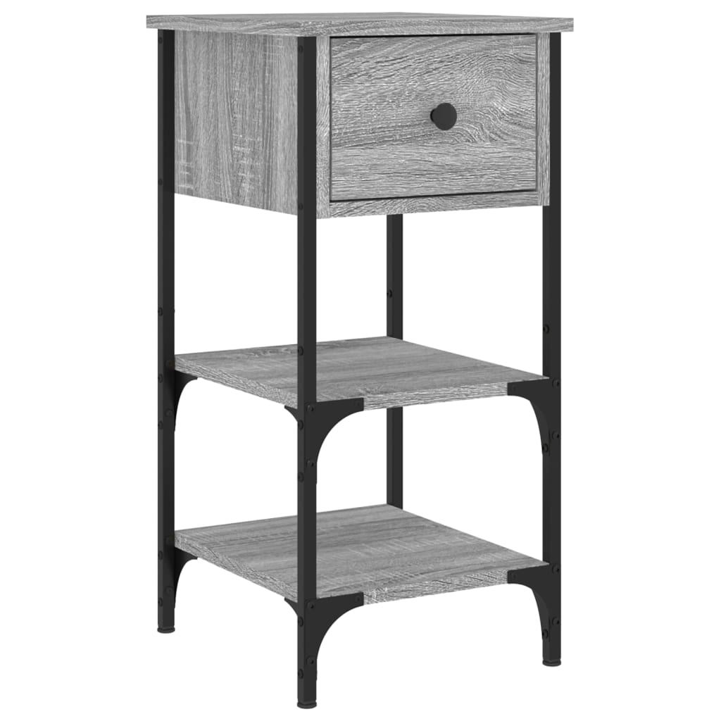 Bedside Cabinets 2 pcs Grey Sonoma 34x36x70 cm Engineered Wood