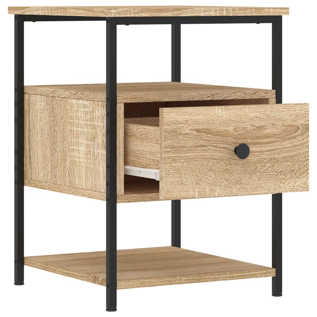 Bedside Cabinets 2 pcs Sonoma Oak 40x42x56 cm Engineered Wood