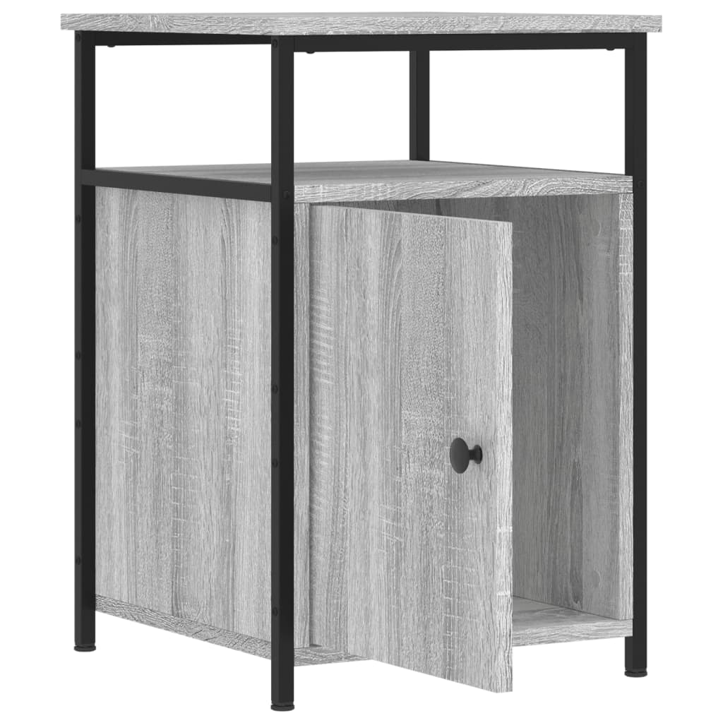 Bedside Cabinets 2 pcs Grey Sonoma 40x42x60 cm Engineered Wood