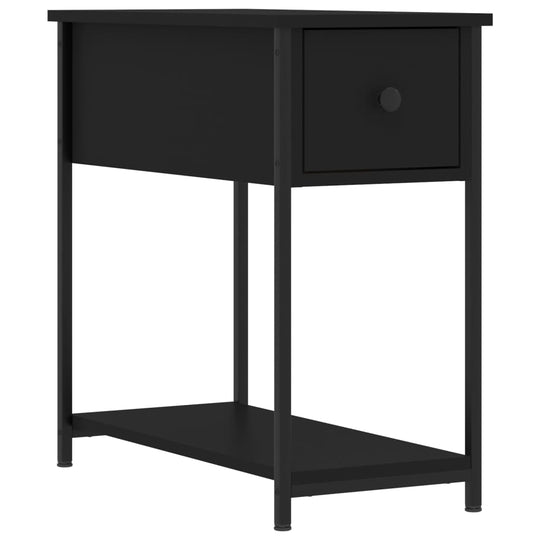 Bedside Cabinets 2 pcs Black 30x60x60 cm Engineered Wood