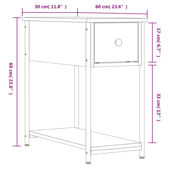 Bedside Cabinets 2 pcs Sonoma Oak 30x60x60 cm Engineered Wood