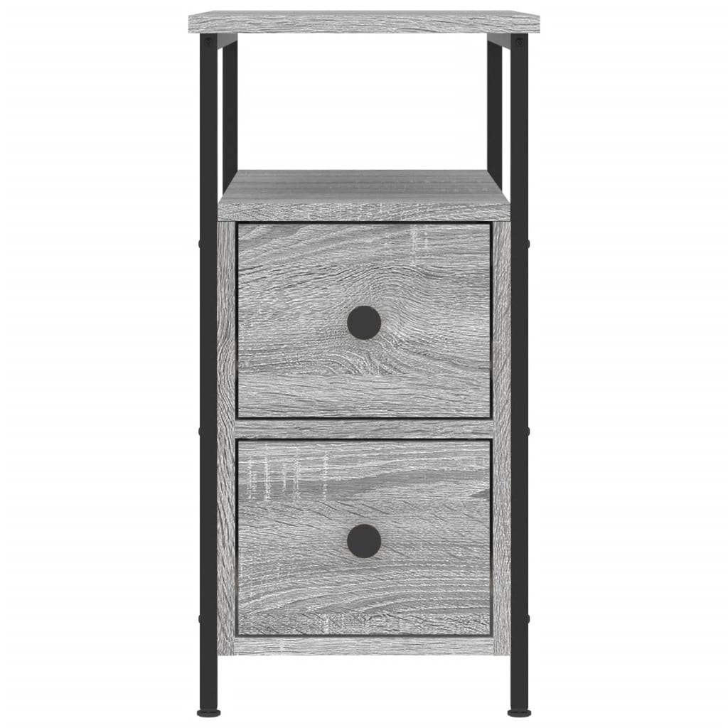 Bedside Cabinets 2 pcs Grey Sonoma 30x60x60 cm Engineered Wood