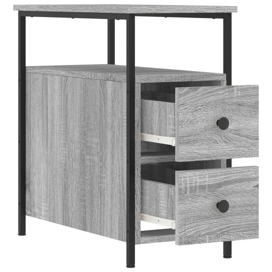 Bedside Cabinets 2 pcs Grey Sonoma 30x60x60 cm Engineered Wood