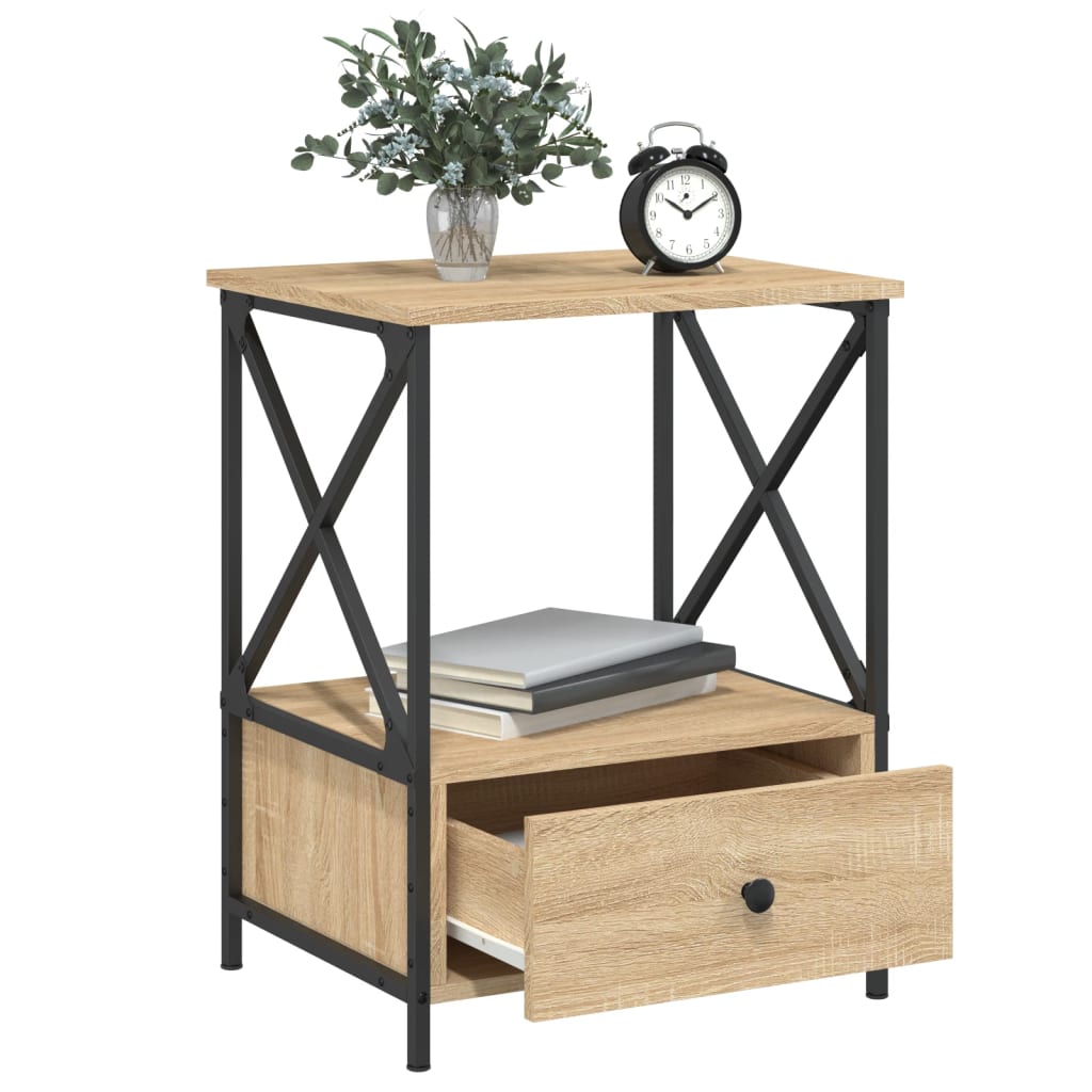 Bedside Tables 2 pcs Sonoma Oak 50x41x65 cm Engineered Wood