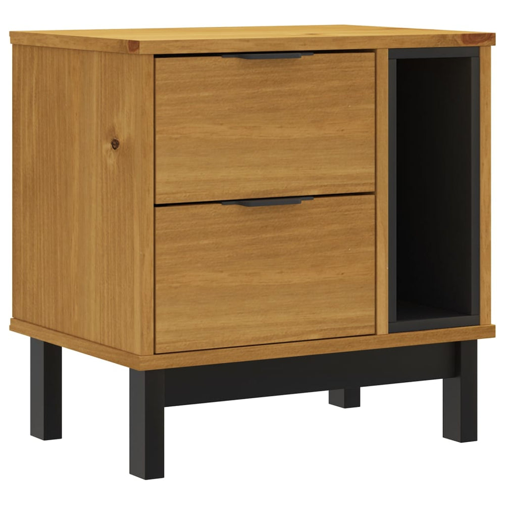 Bedside Cabinet FLAM 49x35x50 cm Solid Wood Pine