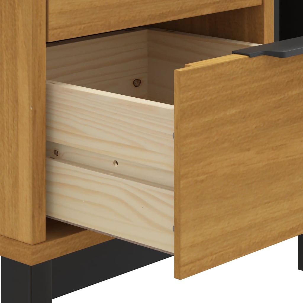 Bedside Cabinet FLAM 49x35x50 cm Solid Wood Pine