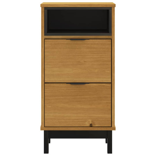 Bedside Cabinet FLAM 40x35x80 cm Solid Wood Pine