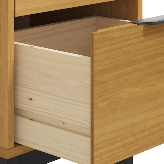 Bedside Cabinet FLAM 40x35x80 cm Solid Wood Pine