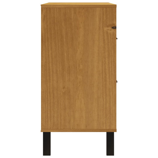 Drawer Cabinet FLAM 110x40x80 cm Solid Wood Pine