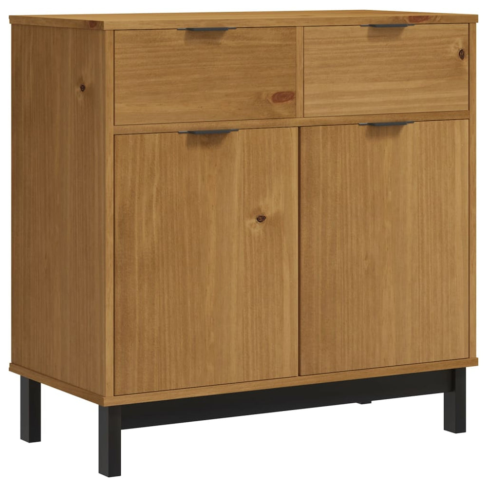 Sideboard Flam 80X40X80 Cm Solid Wood Pine