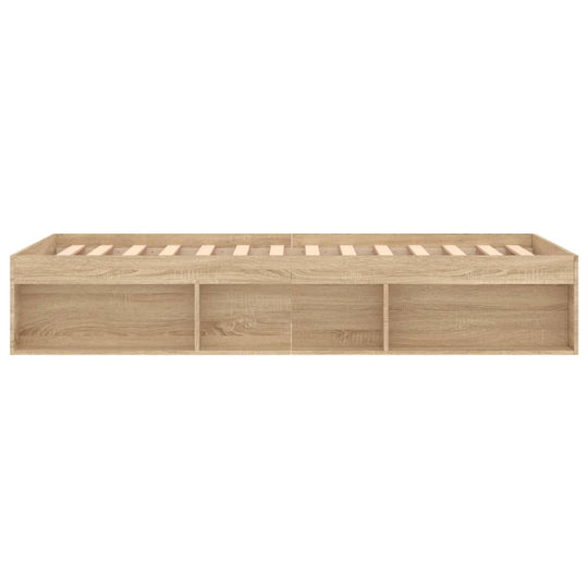 Bed Frame without Mattress Sonoma Oak 90x190 cm