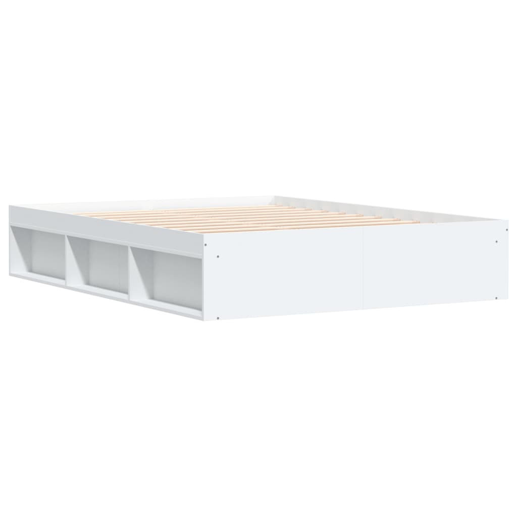 Bed Frame without Mattress White 150x200 cm