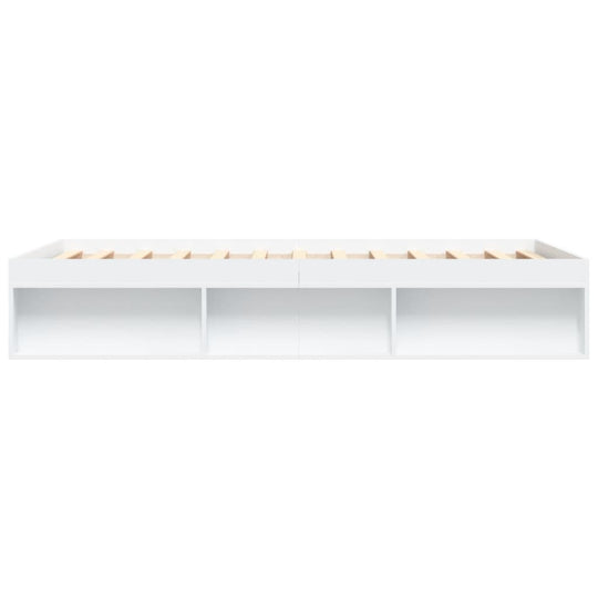 Bed Frame without Mattress White 150x200 cm