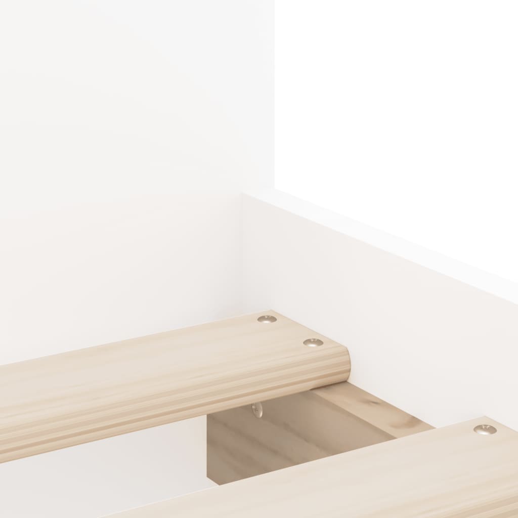 Bed Frame with Drawers without Mattress White 90x190 cm