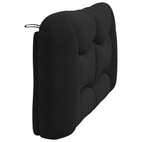 Headboard Cushion Black 152 cm Queen Fabric