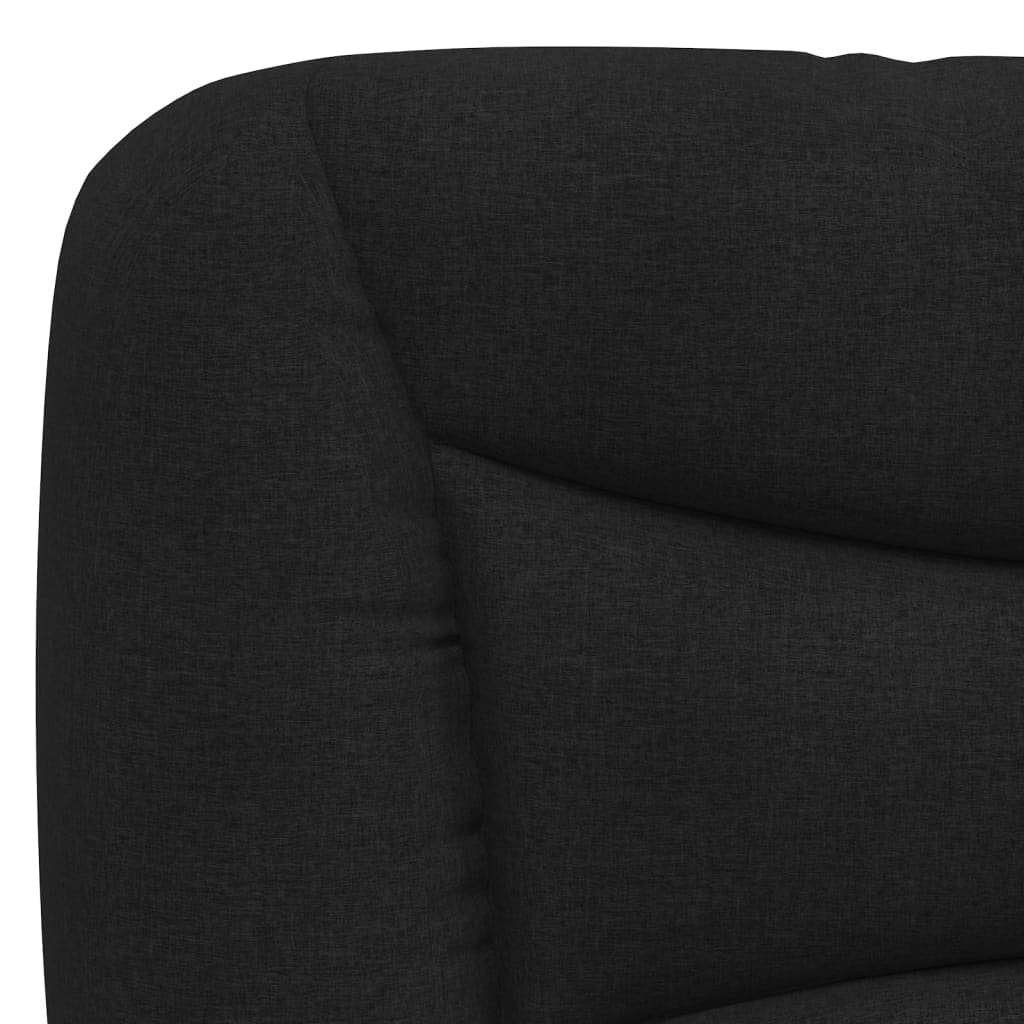 Headboard Cushion Black 152 cm Queen Fabric