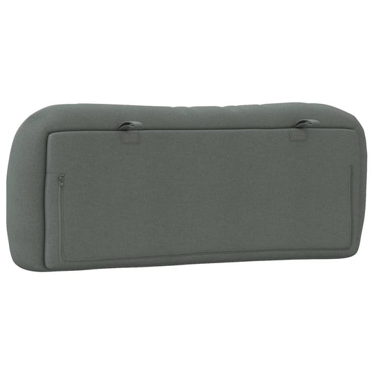 Headboard Cushion Dark Grey 107 cm King Single Fabric