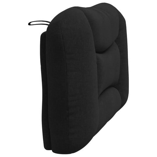 Headboard Cushion Black 107 cm King Single Fabric