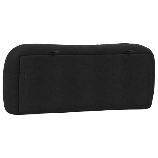 Headboard Cushion Black 107 cm King Single Fabric