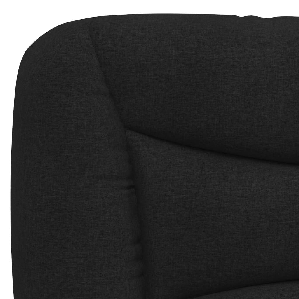 Headboard Cushion Black 107 cm King Single Fabric