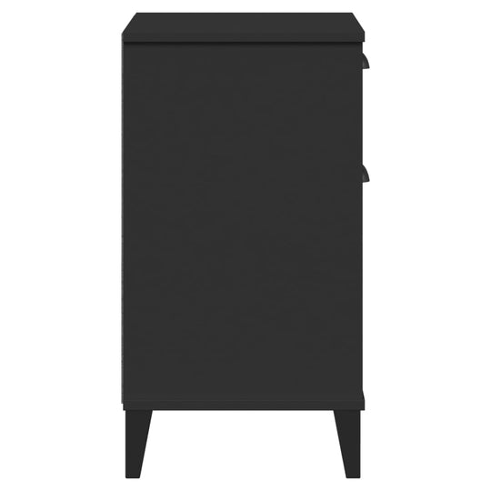 Bedside Cabinet VIKEN Black Engineered Wood