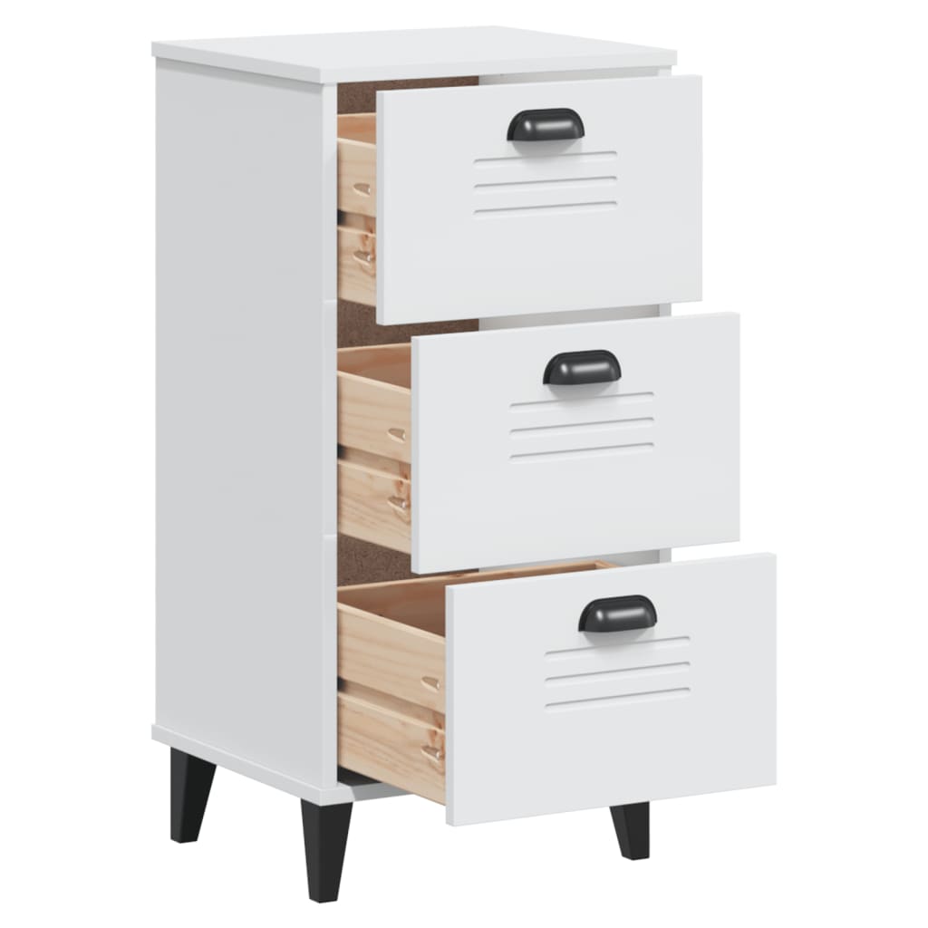 Bedside Cabinet VIKEN White Engineered Wood