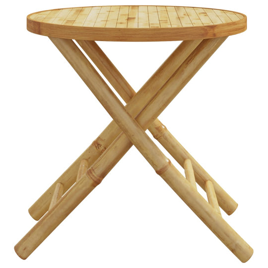 Folding Garden Table Ø45x45 cm Bamboo