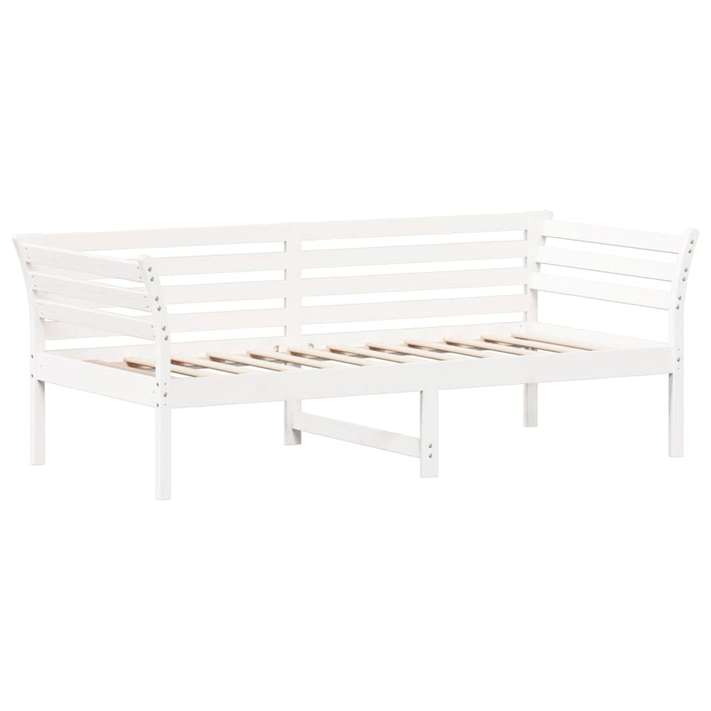 Day Bed without Mattress White 90x190 cm Solid Wood Pine