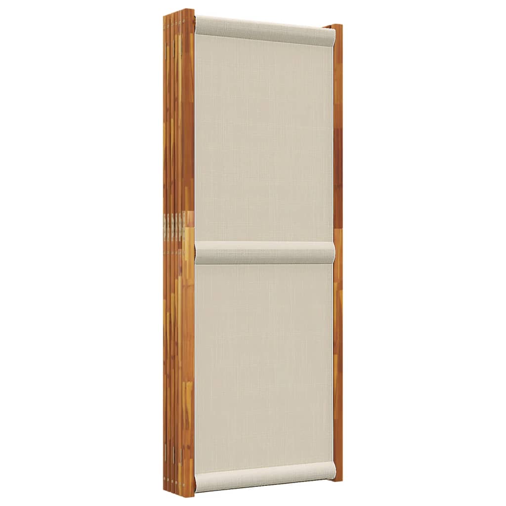 6-Panel Room Divider Light Grey 420x180 cm