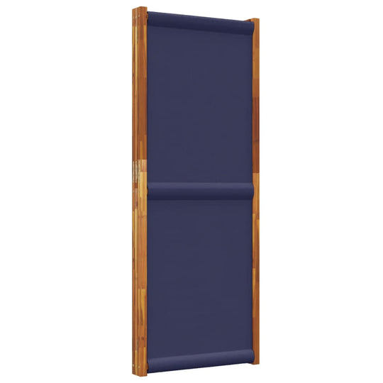 3-Panel Room Divider Dark Blue 210x180 cm