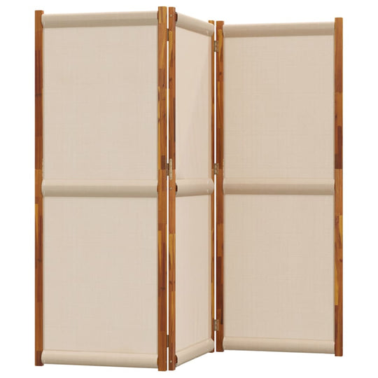 3-Panel Room Divider Taupe 210x180 cm