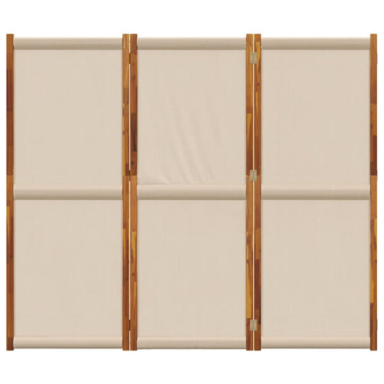 3-Panel Room Divider Taupe 210x180 cm