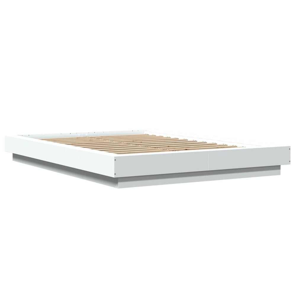 Bed Frame without Mattress White 135x190 cm