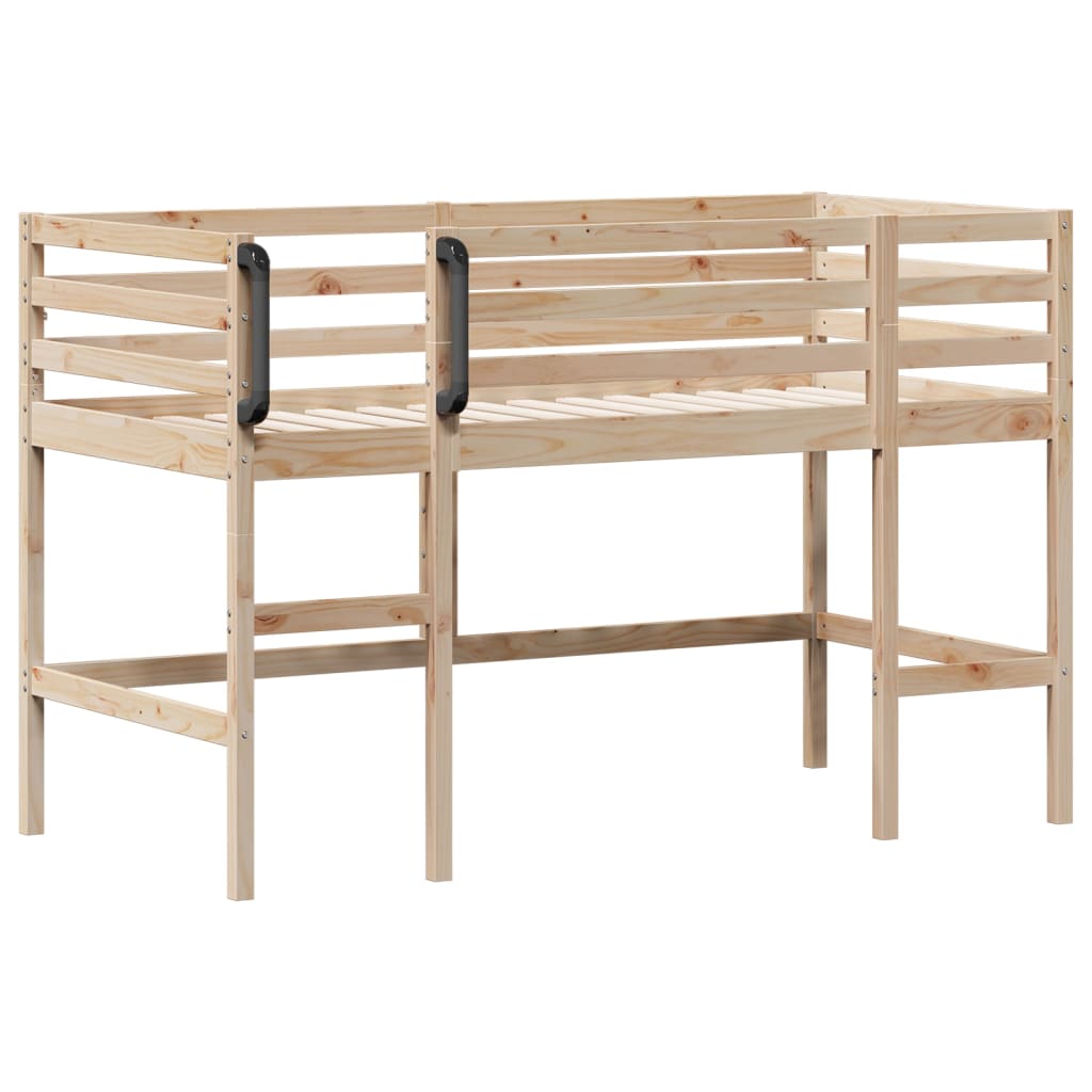 Kids' Loft Bed without Mattress 90x190 cm Solid Wood Pine