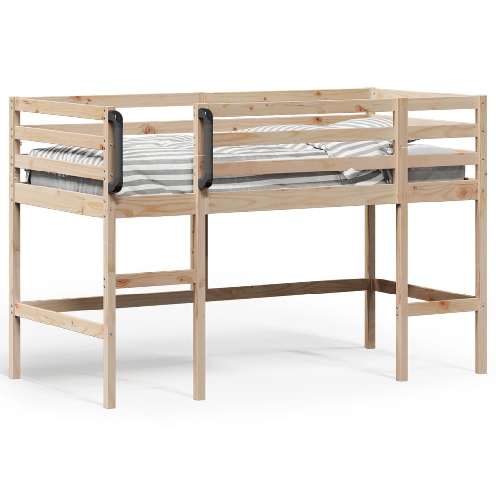 Kids' Loft Bed without Mattress 90x190 cm Solid Wood Pine