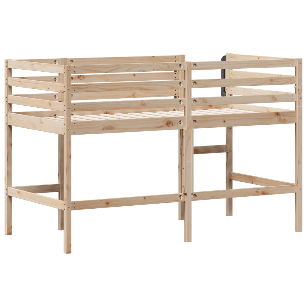 Kids' Loft Bed without Mattress 90x190 cm Solid Wood Pine