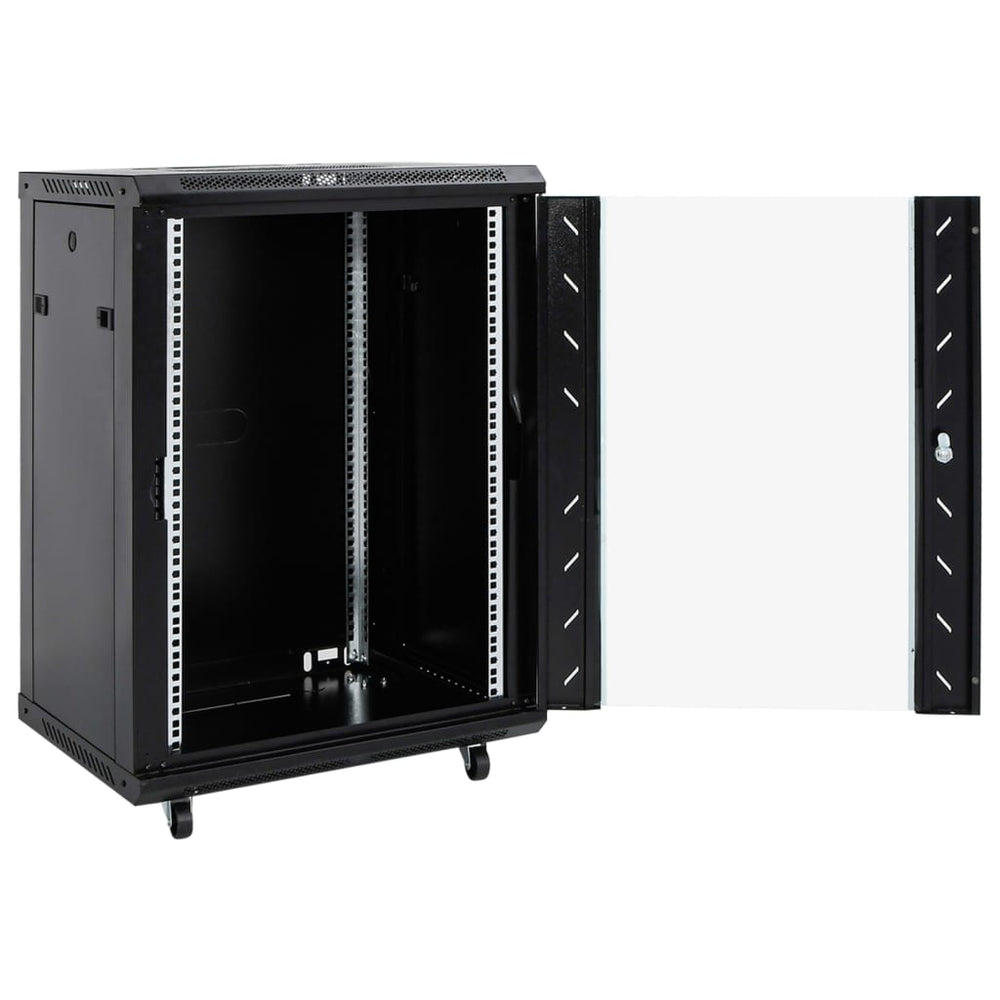 15U Network Cabinet with Swivel Feet 19&quot; IP20 53x40x80 cm