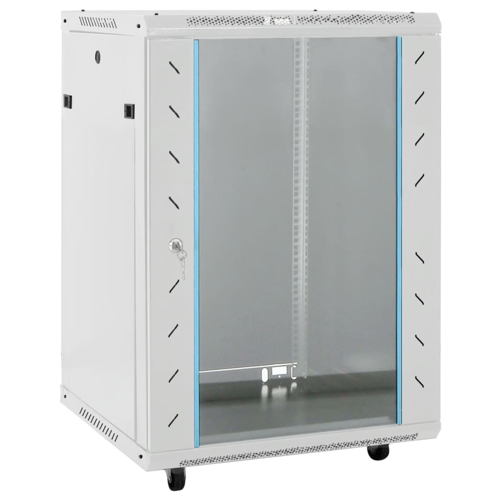 15U Network Cabinet with Swivel Feet 19&quot; IP20 53x40x80 cm