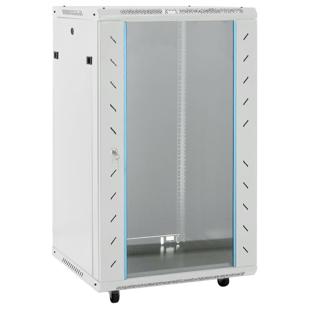 18U Network Cabinet with Swivel Feet 19&quot; IP20 60x60x100 cm