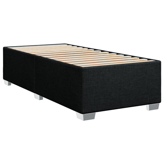 Bed Frame without Mattress Black 90x190 cm Fabric