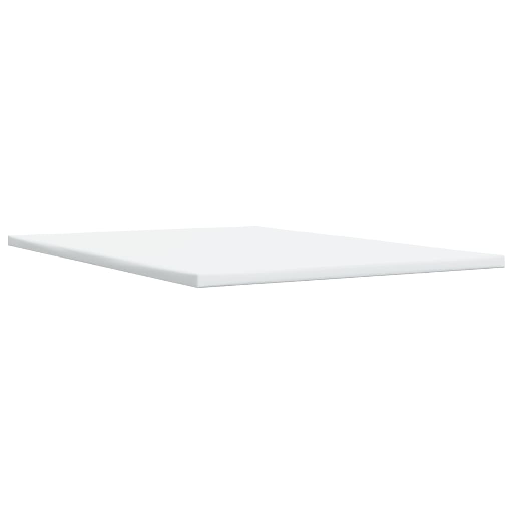 White rectangular tabletop on white background, minimalist design.