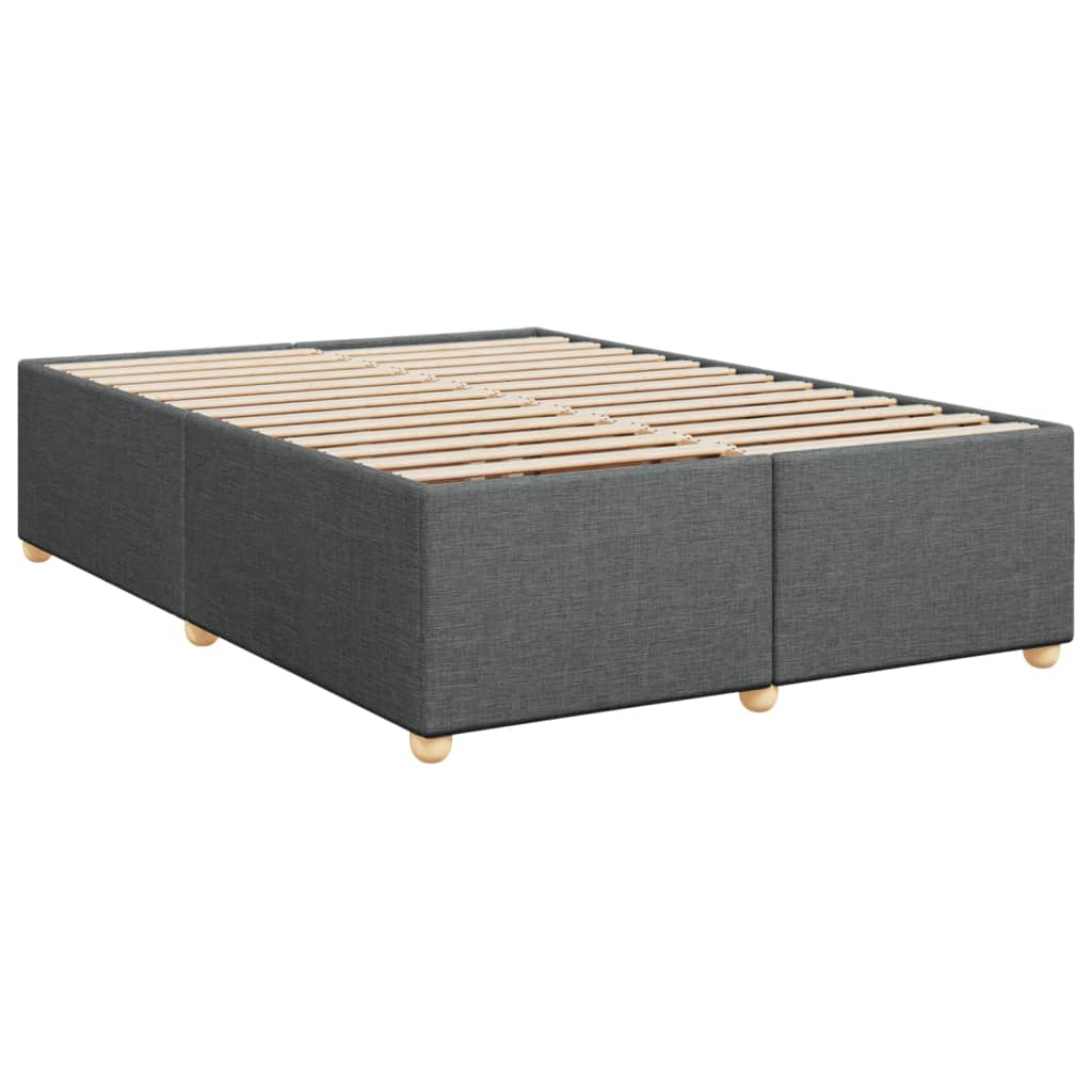 Affordable dark grey queen box spring bed frame with DIY assembly, offering quality and luxe comfort.