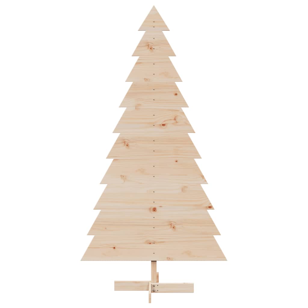 Affordable quality 180 cm solid wood pine Christmas tree adds rustic charm for perfect holiday decor.