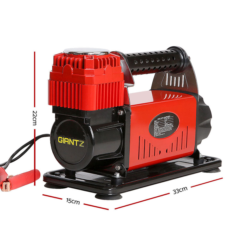 Giantz เครื่องเติมลมยาง 12V 4x4 เครื่องเติมลมยางแบบพกพา 320 ลิตร/นาที สำหรับรถบรรทุก 