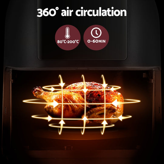 Devanti Air Fryer 8L LCD Fryers